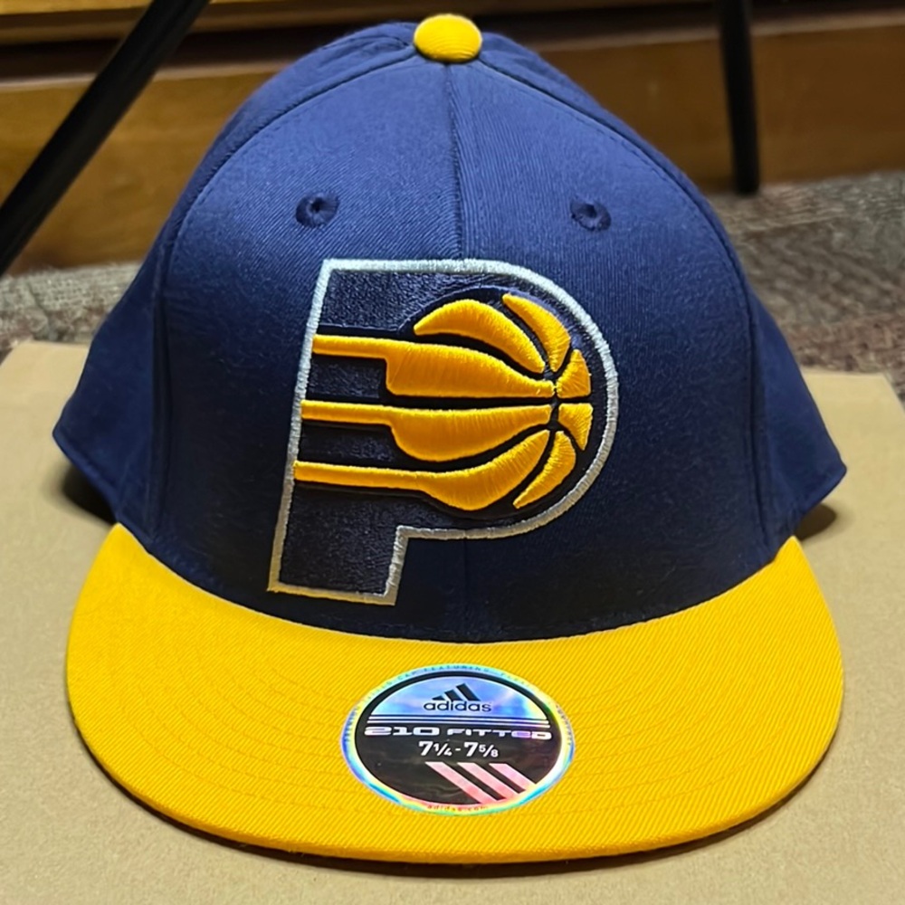 Adidas Navy and Gold Hat NBA Indiana Pacers